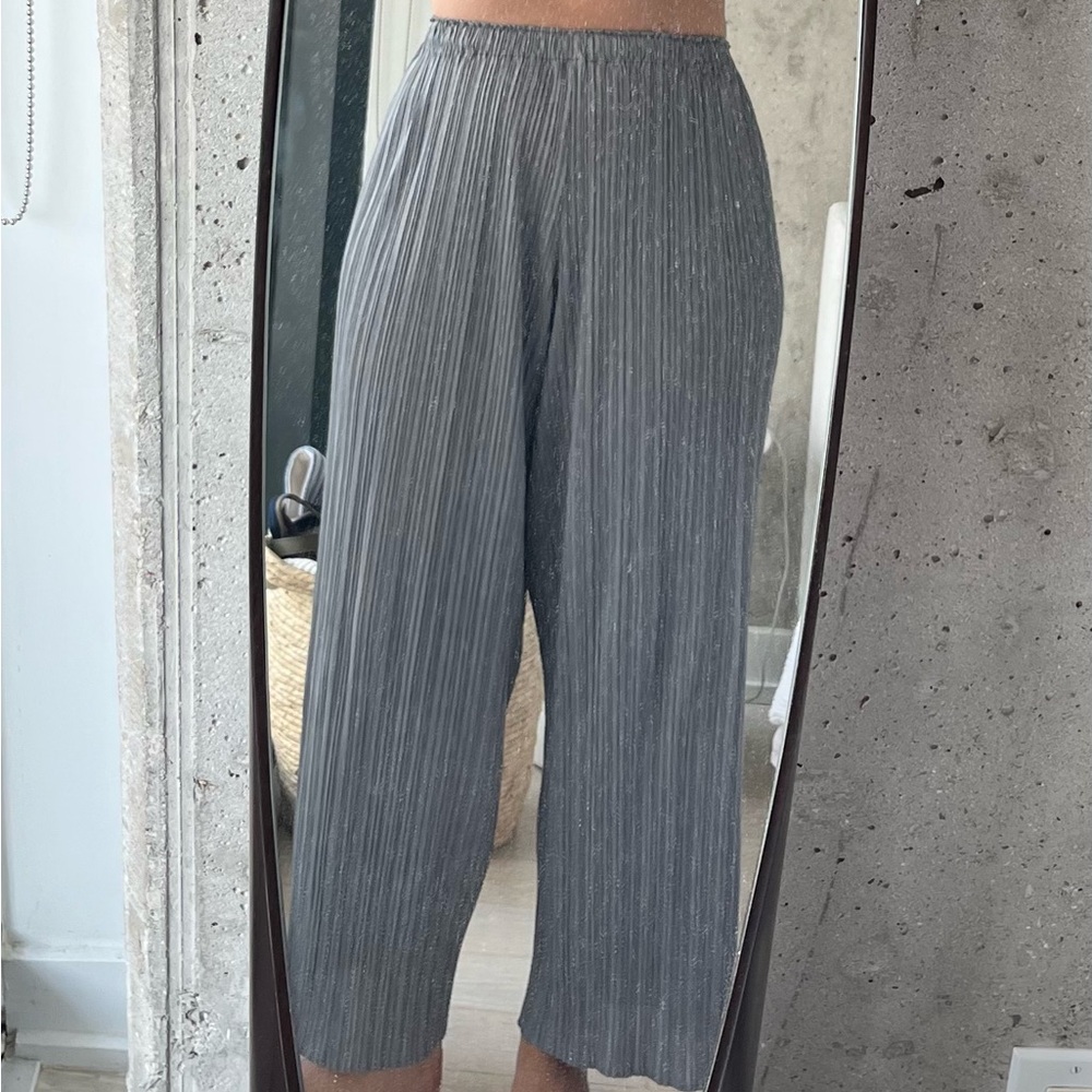 Gray Issey Miyake Pleats Please Pants